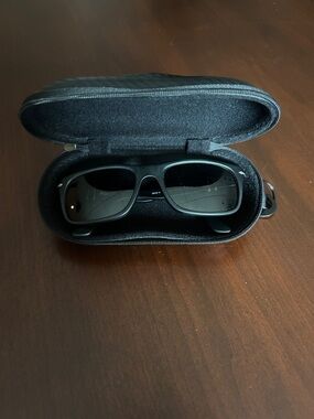 Persol Black Polarized Sunglasses with Hard Case